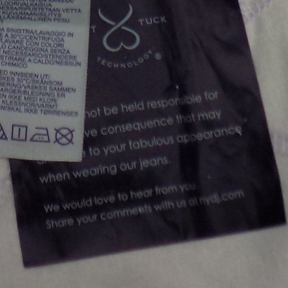 NYDJ - Claire Trouser Palace Leaves Print Size 10P NWT TORN LEG BOTTOM READ! - Picture 11 of 13